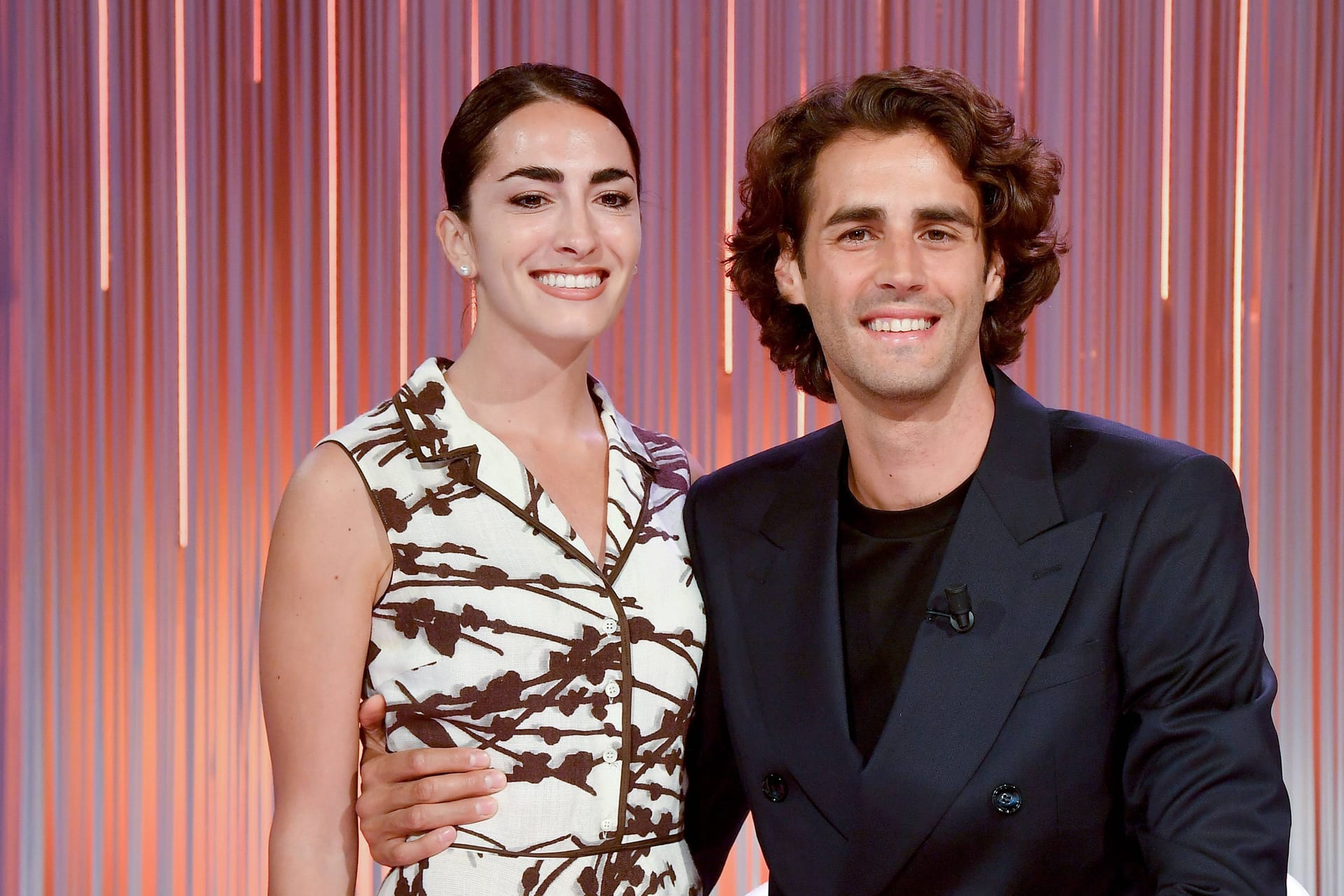 Gianmarco Tamberi (r.) und seine Frau Chiara: Die beiden sind nun Eltern geworden.