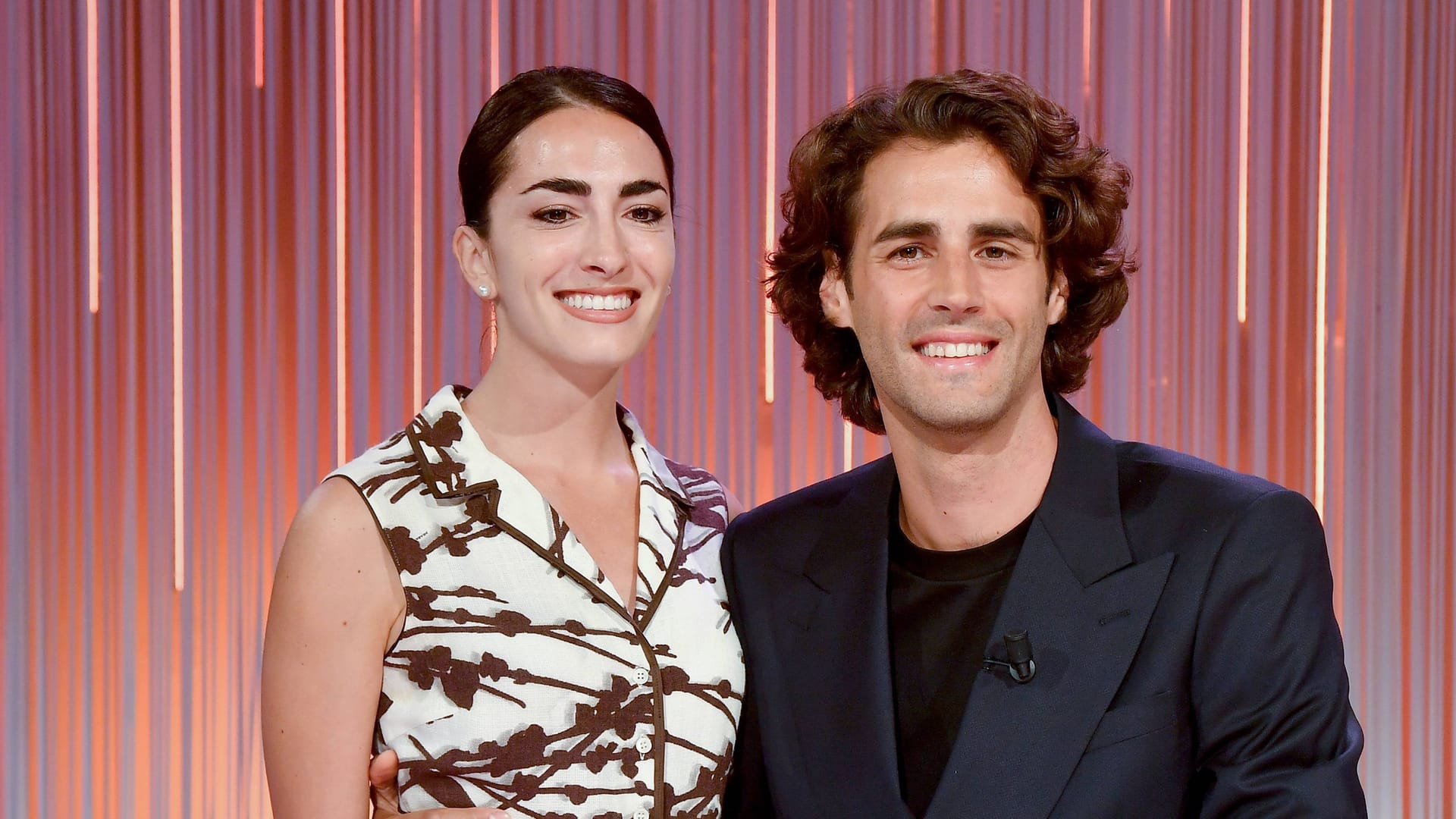 Gianmarco Tamberi (r.) und seine Frau Chiara: Die beiden sind nun Eltern geworden.