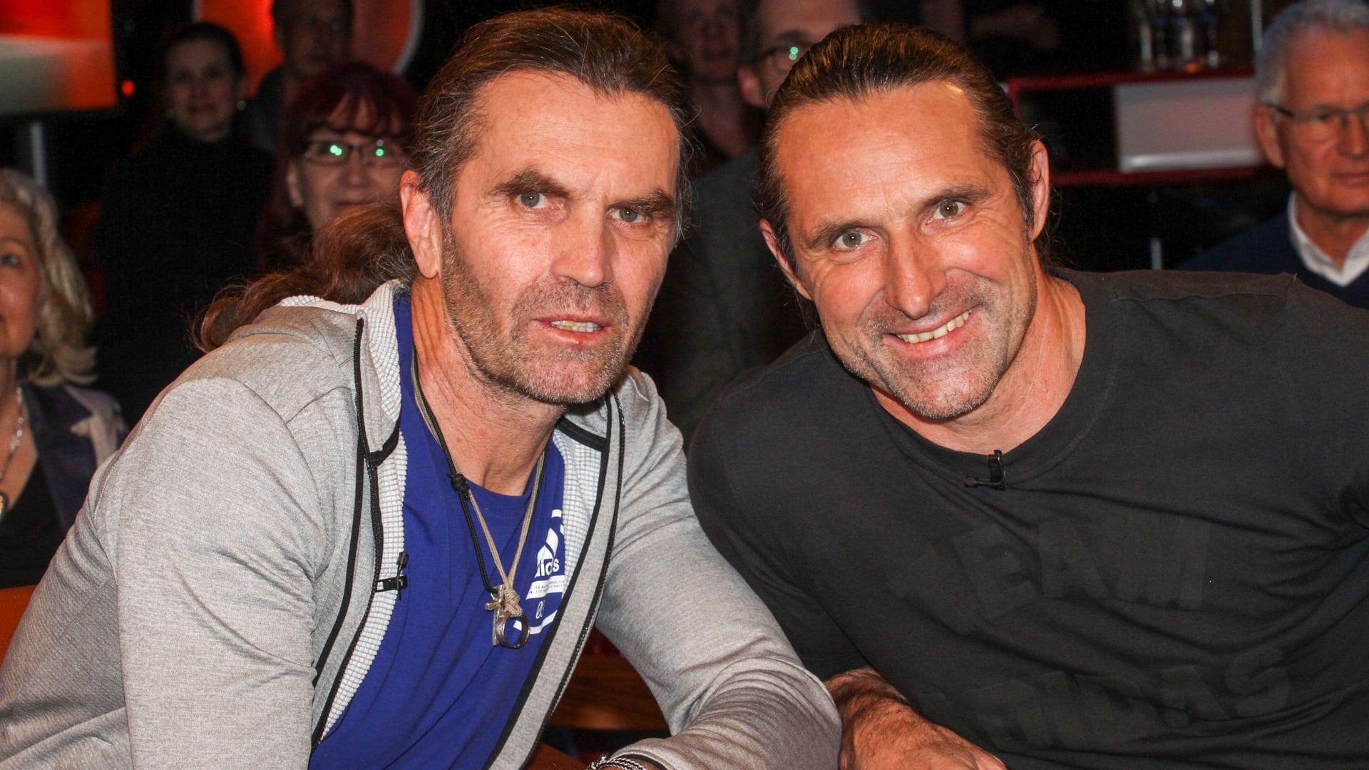 Thomas Huber (l.) mit seinem Bruder Alexander Huber: Die Extrembergsteiger sind als "Huberbuam" bekannt.