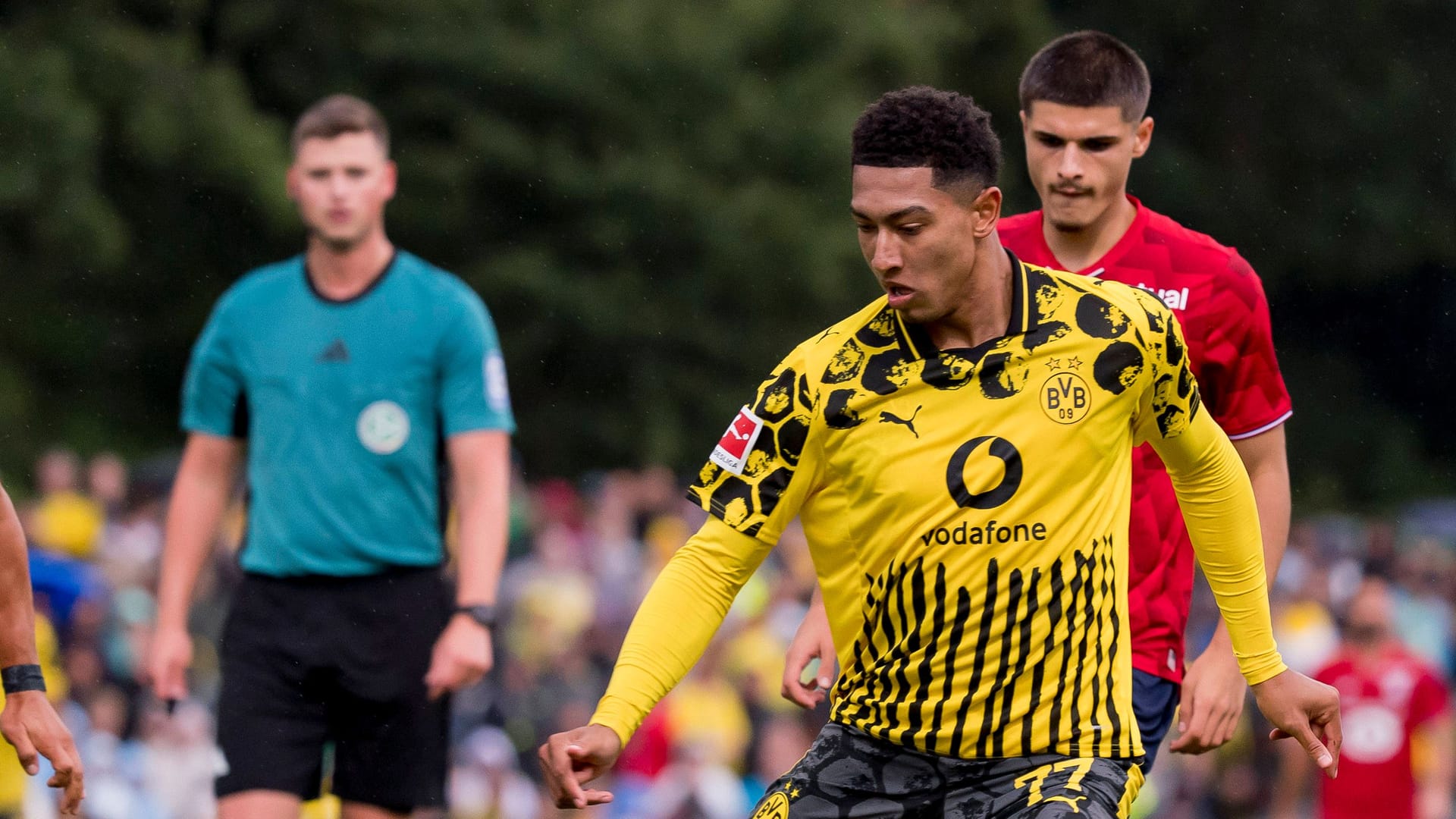 Jobe Bellingham: Er spielt seit diesem Sommer für Borussia Dortmund. Jobe Bellingham: Er spielt seit diesem Sommer für Borussia Dortmund.
