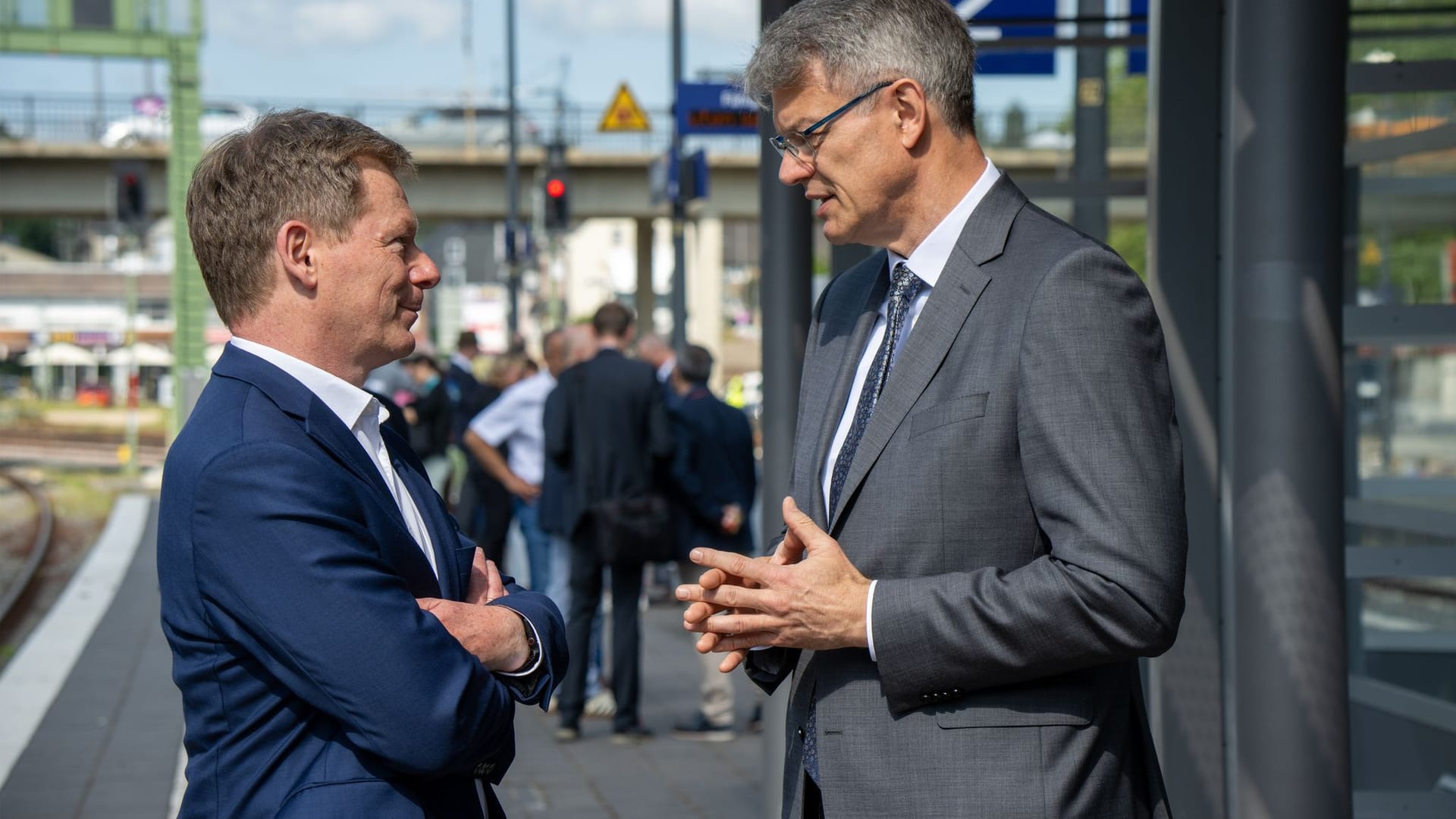 Bahnchef Lutz und Verkehrsminister Schnieder