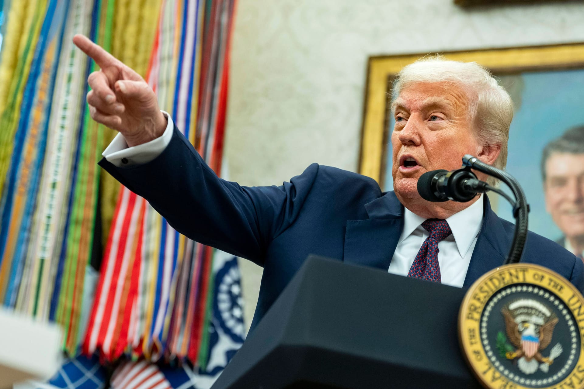 US-Präsident Donald Trump: Seine Zölle auf Importe aus verschiedenen Ländern sind ab Donnerstag gültig.