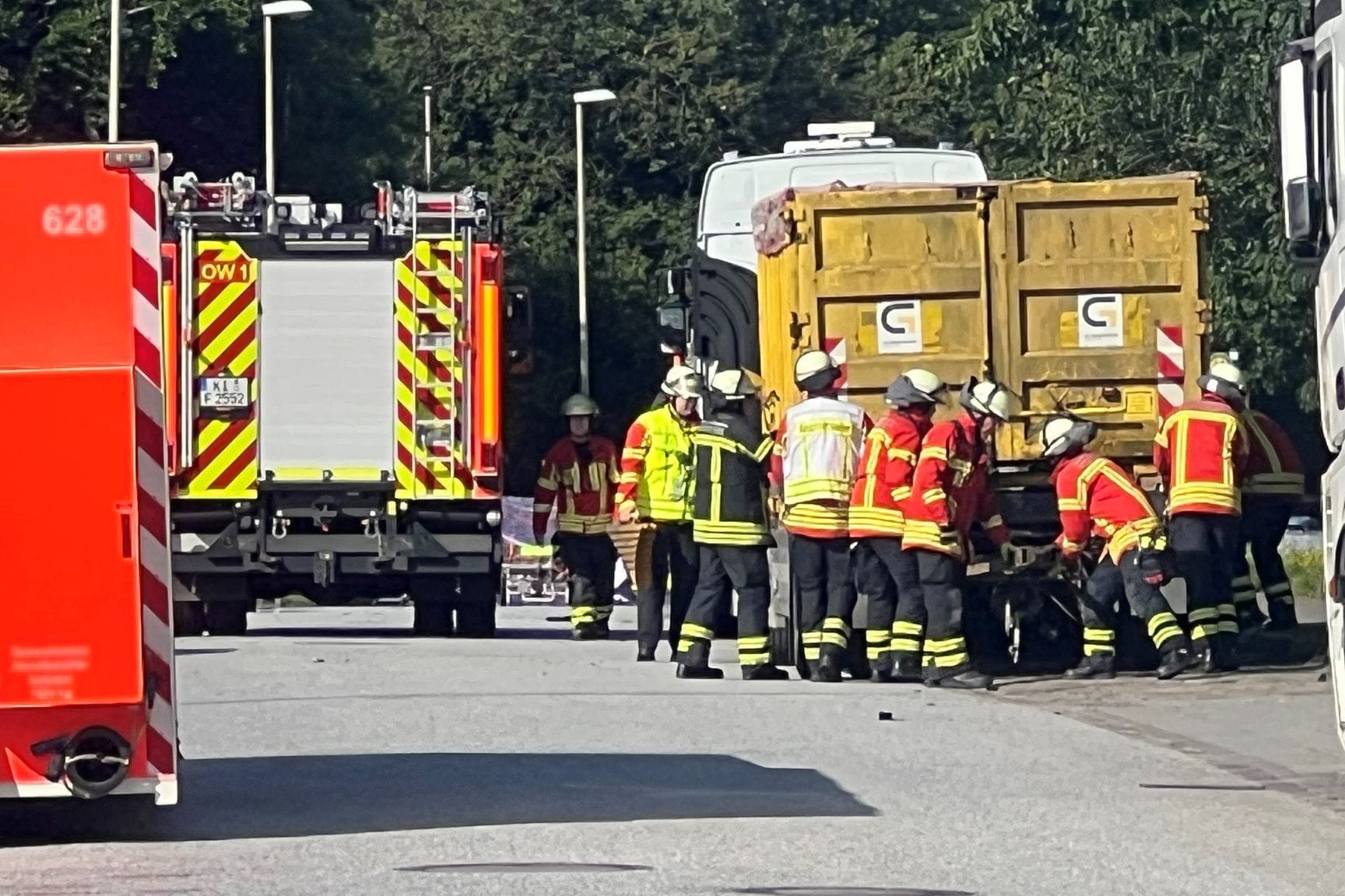 Lastwagen-Unfall in Kiel