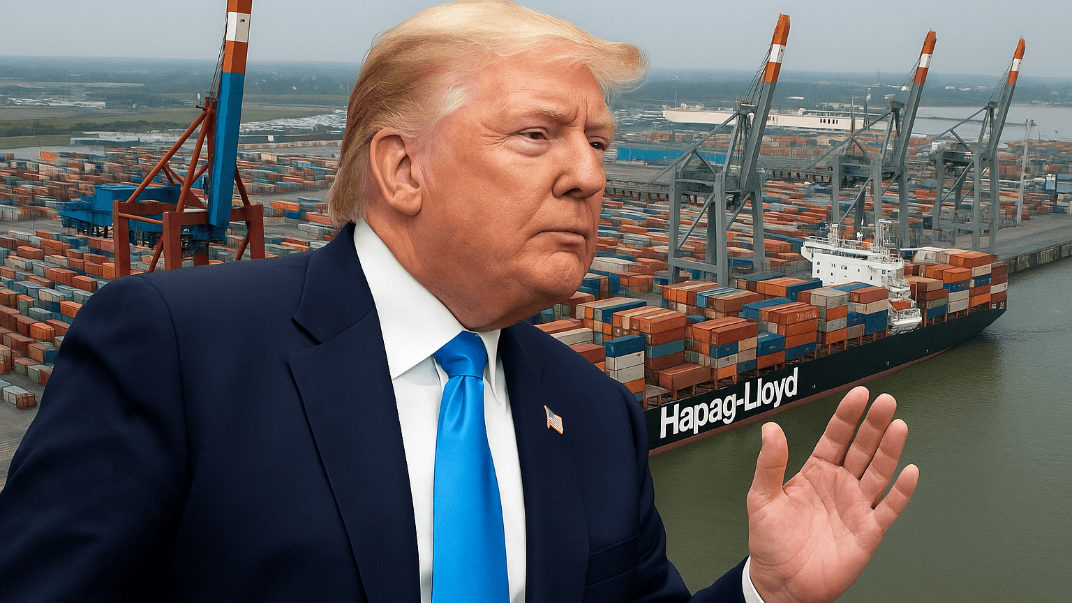 US-Präsident Donald Trump: Seine Zölle bedrohen das BLG Autoterminal in Bremerhaven.