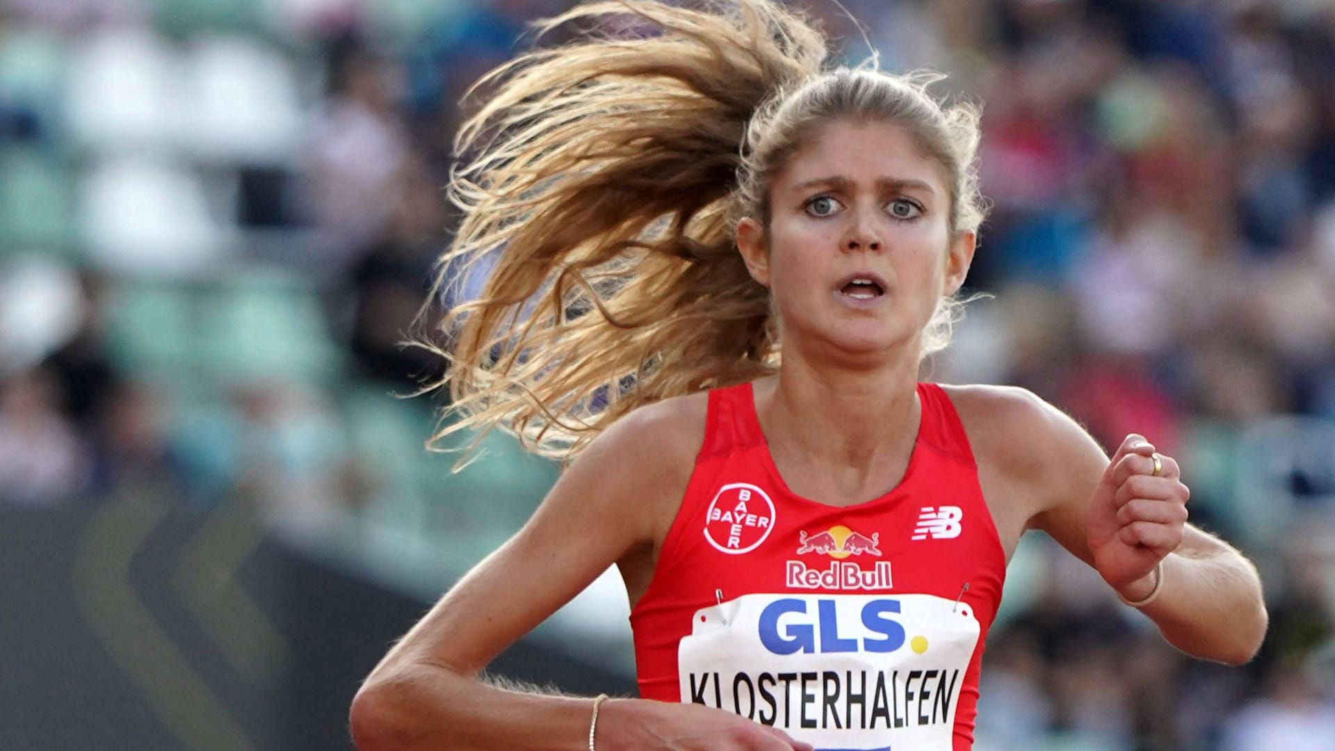 Konstanze Klosterhalfen: Sie wurde 2022 Europameisterin. Konstanze Klosterhalfen: Sie wurde 2022 Europameisterin.