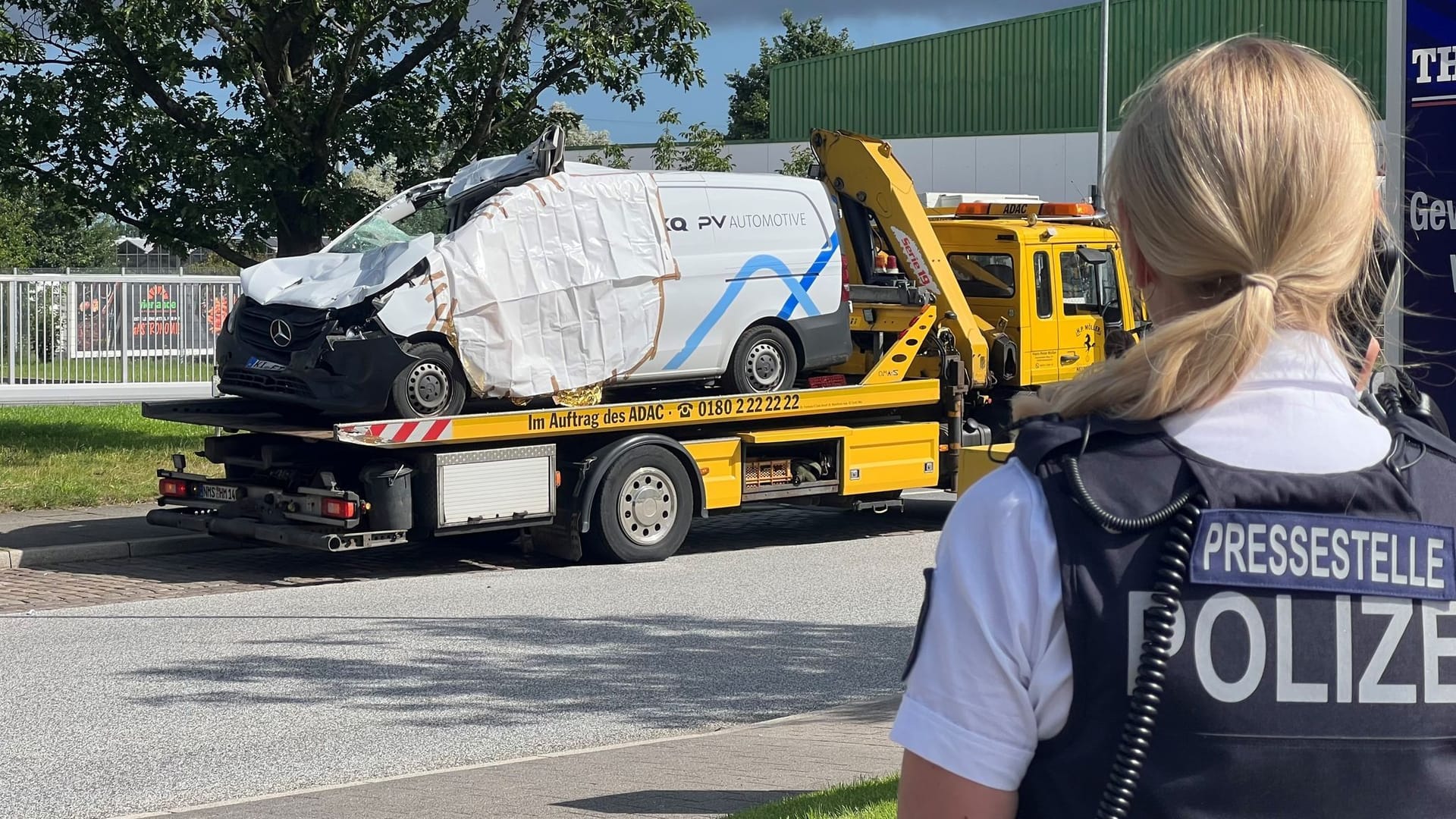 Lastwagen-Unfall in Kiel