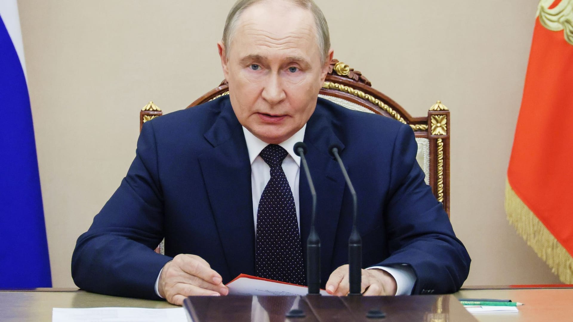 Sitzung des russischen Sicherheitsrats mit Putin