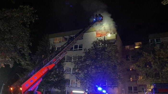Der Einsatzort: Die Feuerwehr konnte den Brand schnell löschen.