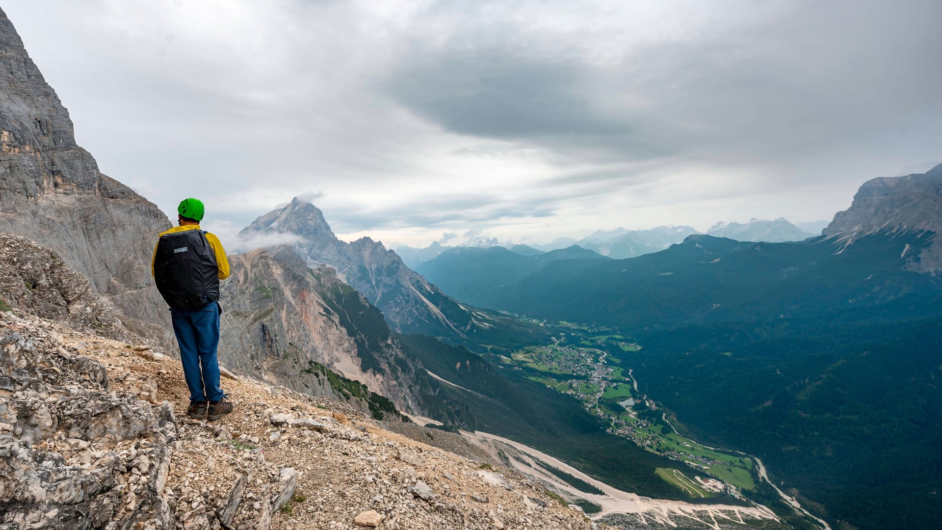 Der Ferrata-Berti-Klettersteig in den Dolomiten (Archivbild): Hier wurde ein Brite in Not gerettet. Doch zahlen muss er den Einsatz selbst.