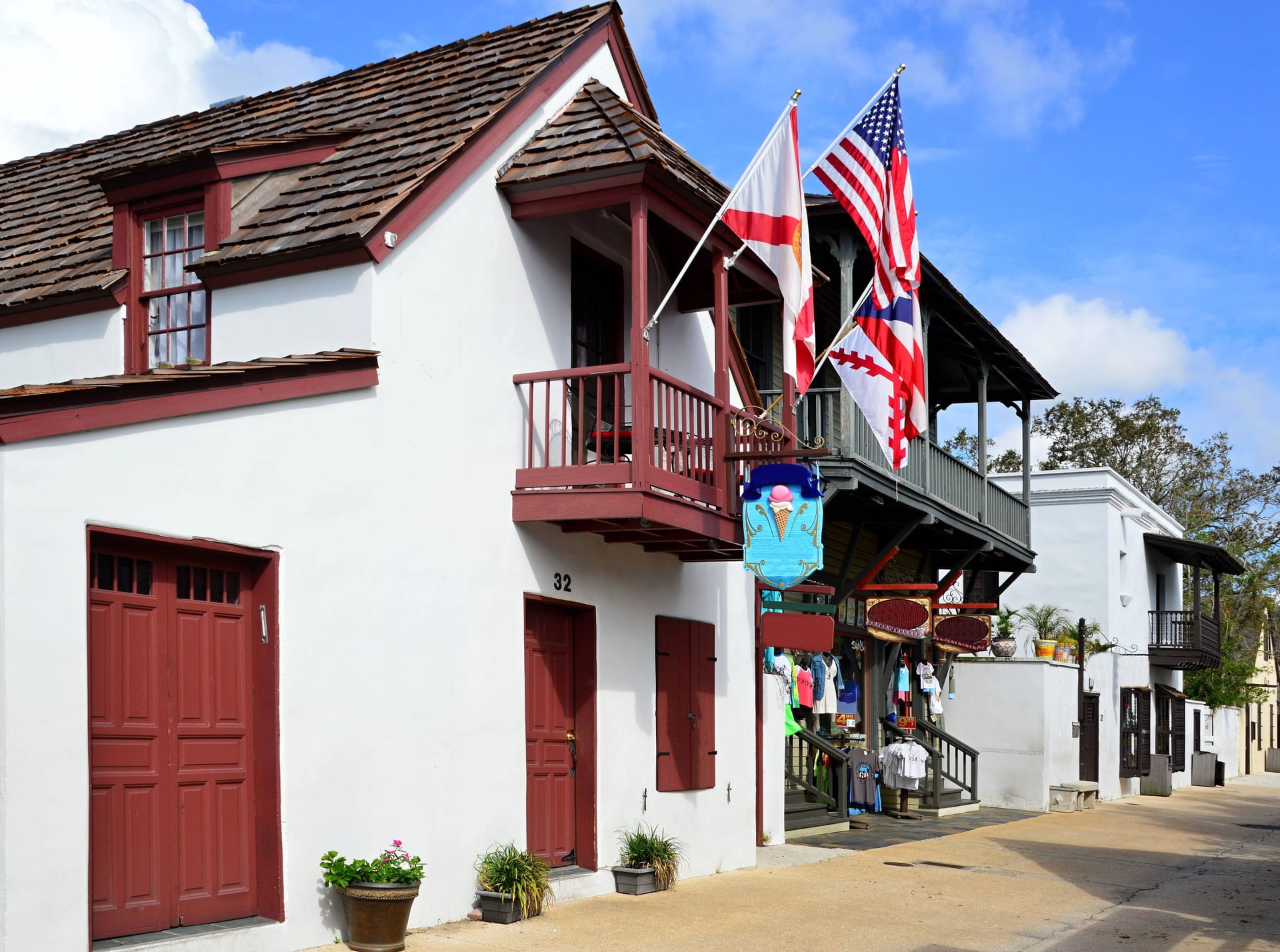 Florida: Historische Bauwerke in der Altstadt von St. Augustine.