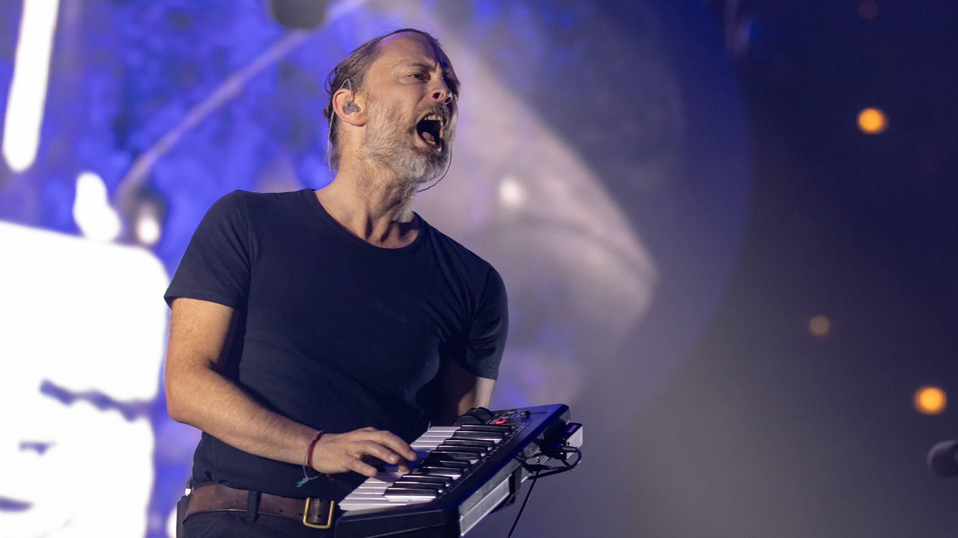 Thom Yorke (Archivbild): Radiohead spielen noch in diesem Jahr vier Konzerte in der Uber Arena.