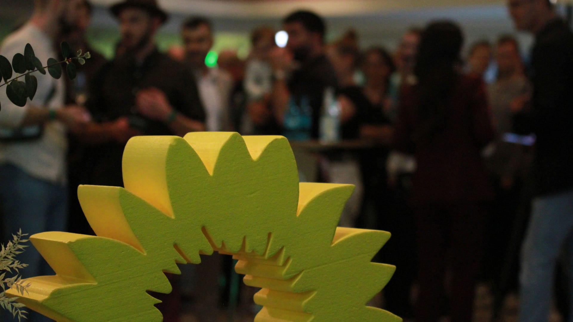 Die Wahlparty der Grünen in Köln.