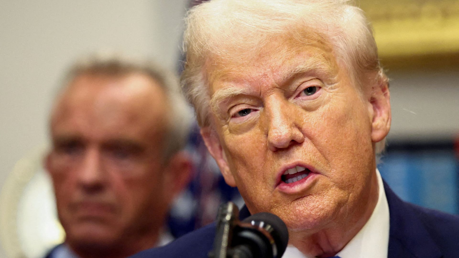 US-Präsident Donald Trump im Weißen Haus: "Antifa" ist nun eine Terrororganisation. US-Präsident Donald Trump im Weißen Haus: "Antifa" ist nun eine Terrororganisation.