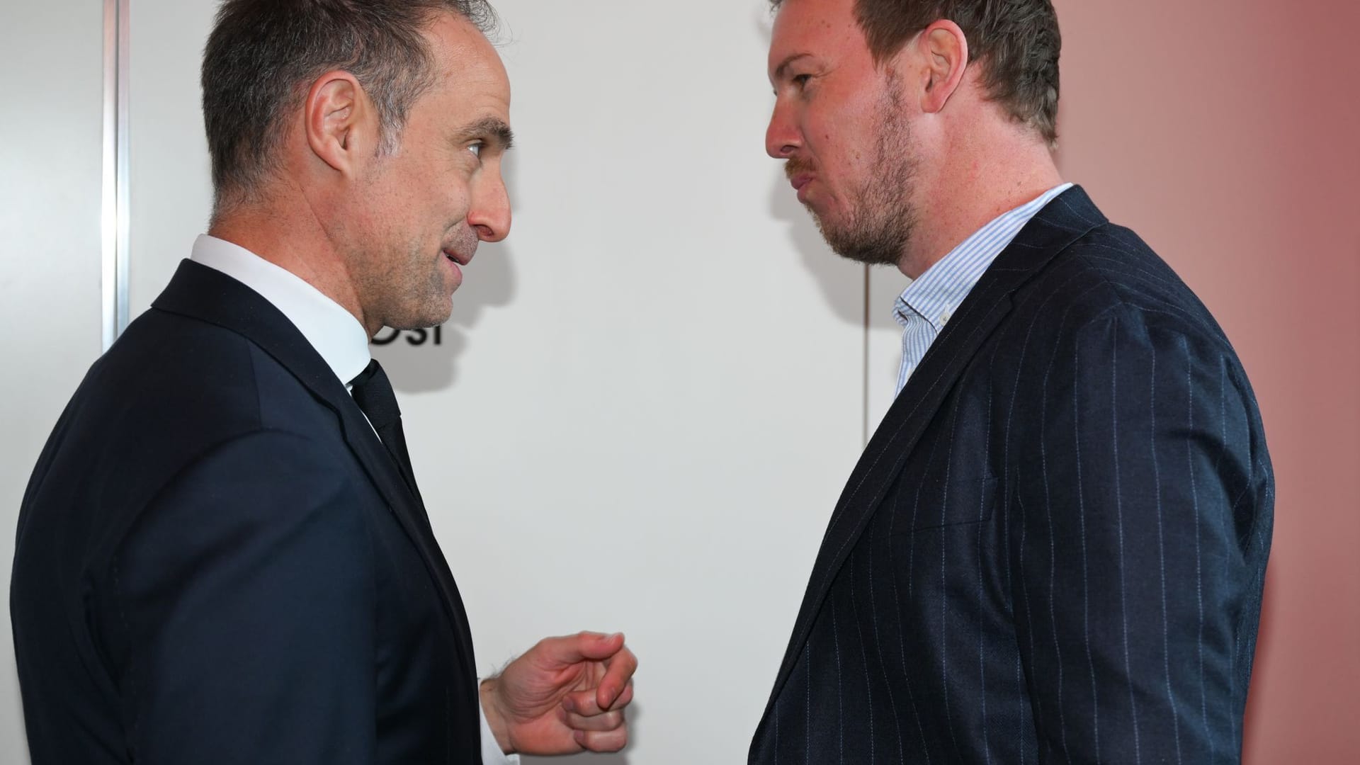 Oliver Mintzlaff (l) und Julian Nagelsmann Oliver Mintzlaff (l) und Julian Nagelsmann