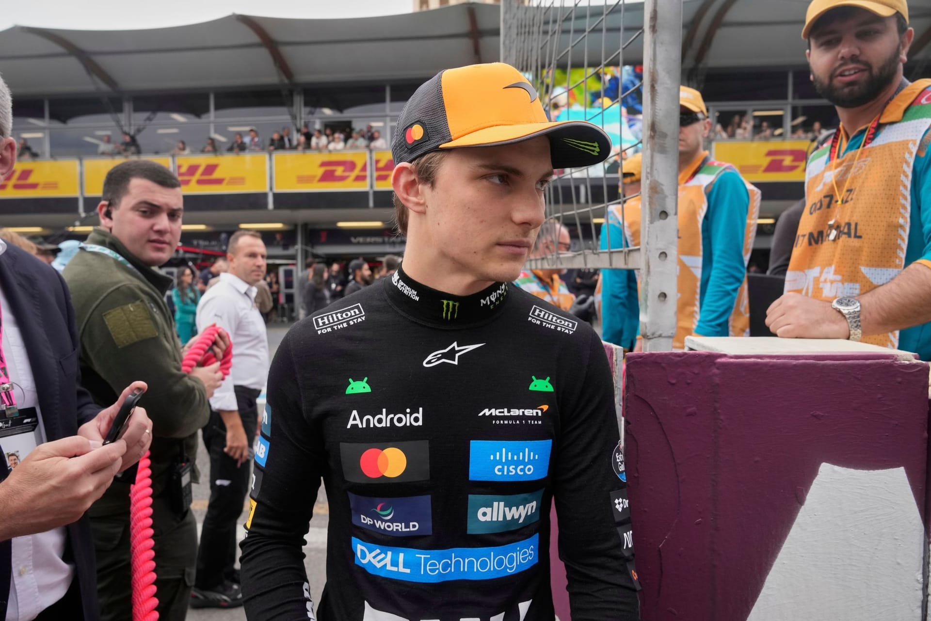 Oscar Piastri: Für den WM-Führenden war das Rennen in der ersten Runde beendet.