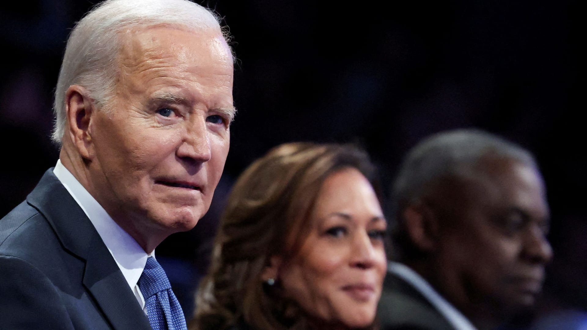 Joe Biden und Kamala Harris im Januar 2025: offenbar angespanntes Verhältnis. Joe Biden und Kamala Harris im Januar 2025: offenbar angespanntes Verhältnis.