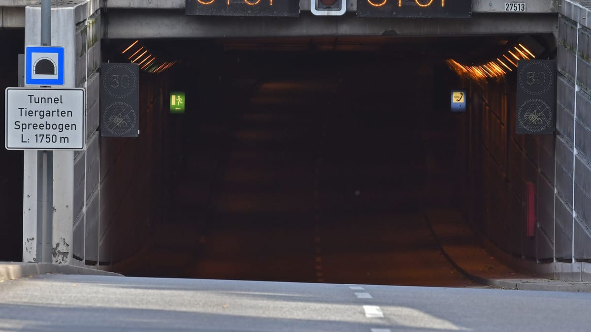 Berlin: Tiergartentunnel komplett gesperrt – Staugefahr auf Ausweichrouten