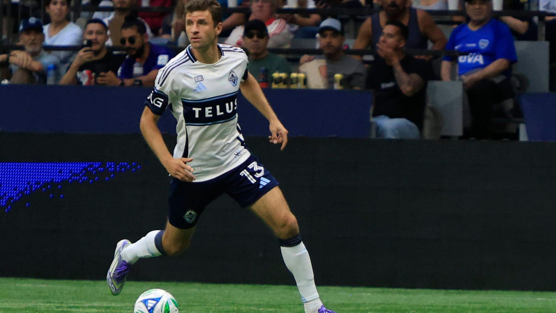 Thomas Müller im Trikot der Vancouver Whitecaps: Der langjährige Nationalspieler wird anhaltend für seine "Echtheit" gefeiert.