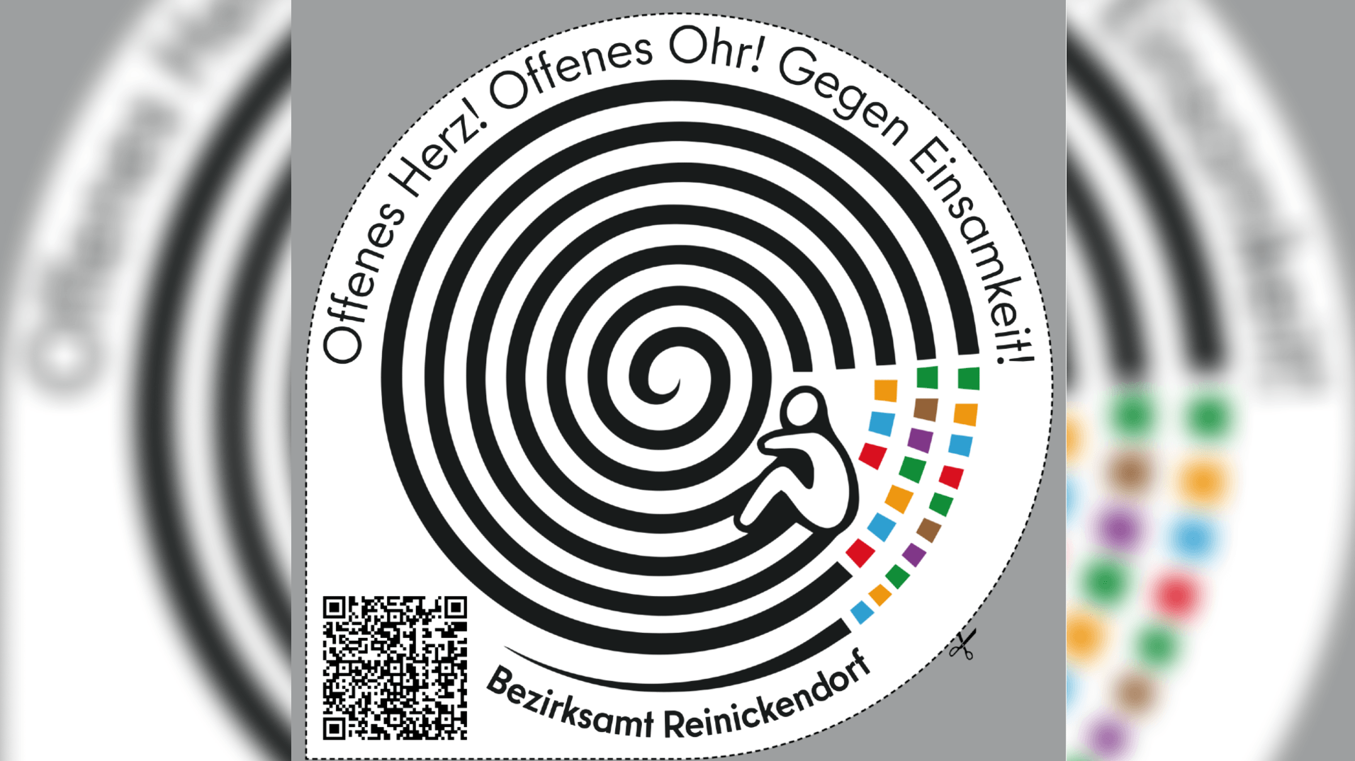 Das Logo gegen Einsamkeit: In Reinickendorf hängt es an über 100 Orten. Das Logo gegen Einsamkeit: In Reinickendorf hängt es an über 100 Orten.