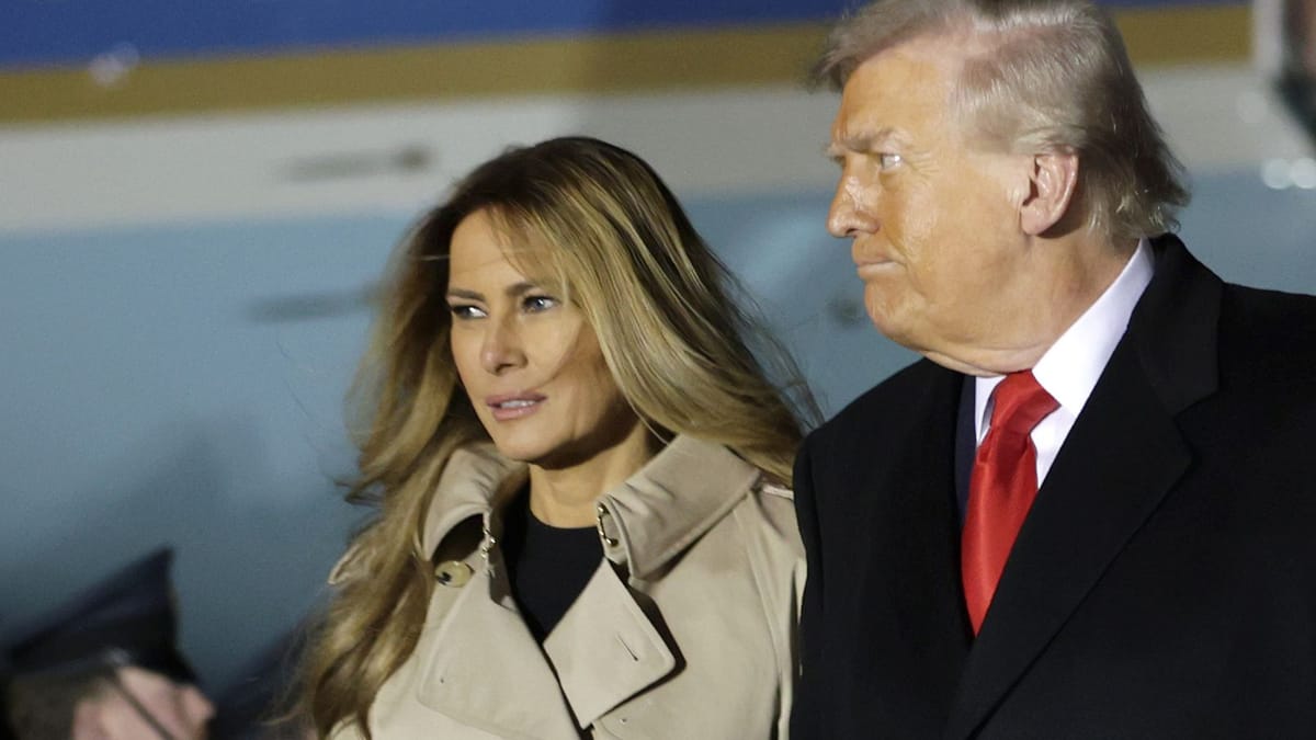 Melania Trump tritt in London im Luxusoutfit auf Melania Trump tritt in London im Luxusoutfit auf