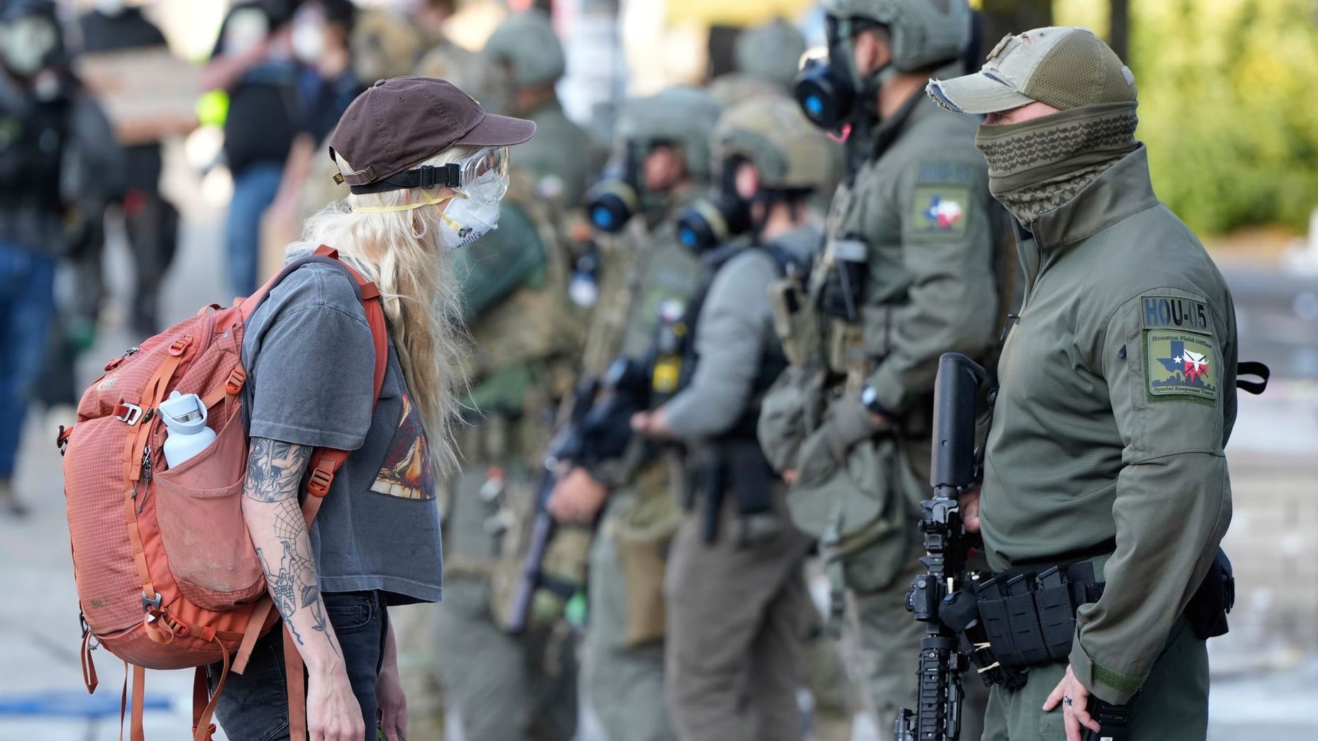 Trump Military Portland Oregon