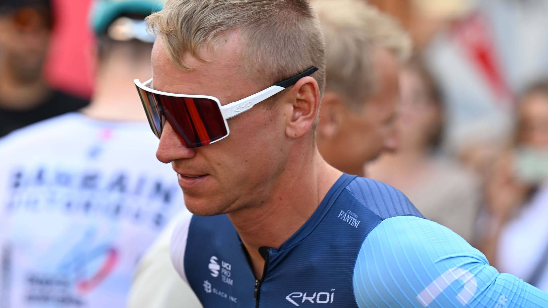 Pascal Ackermann: Er fährt für Israel-Premier Tech. Pascal Ackermann: Er fährt für Israel-Premier Tech.