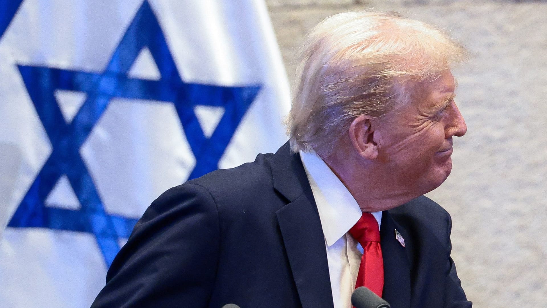 US-Präsident Donald Trump in der israelischen Knesset: An Superlativen mangelte es nicht. US-Präsident Donald Trump in der israelischen Knesset: An Superlativen mangelte es nicht.