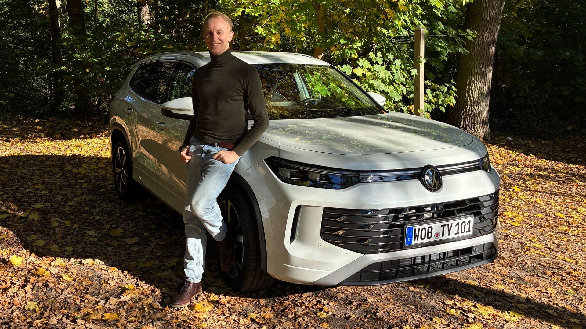 Redakteur Christopher Clausen am Tayron: Ein grundsolides SUV für Familien – die es sich leisten können.