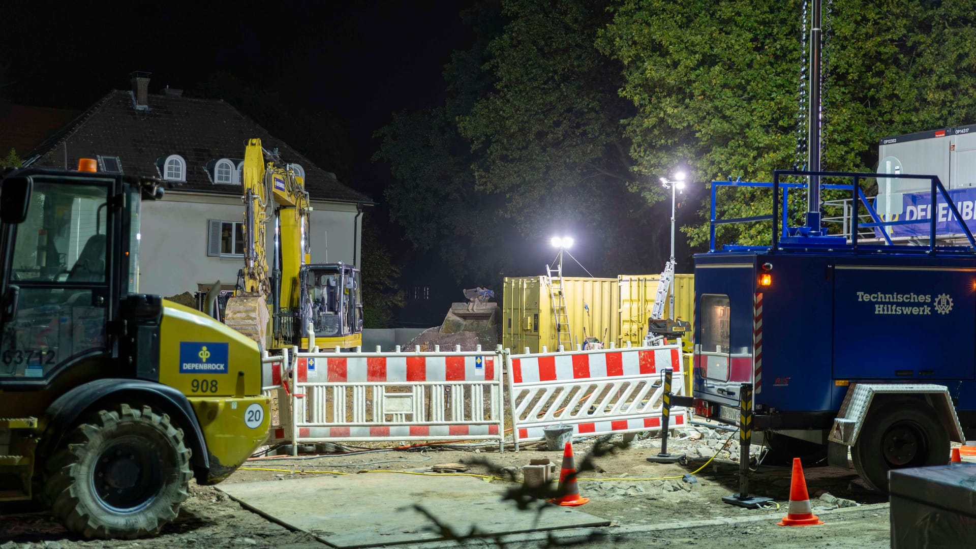 Einsatzort Moltkestraße: Eine Bombe wird dort entschärft.