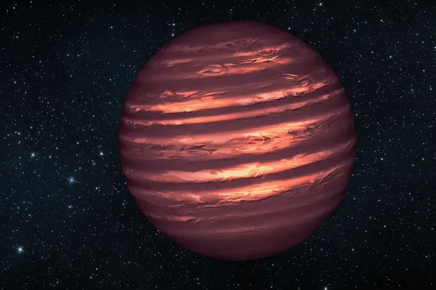 Künstlichere Darstellung eines Braunen Zwergs.