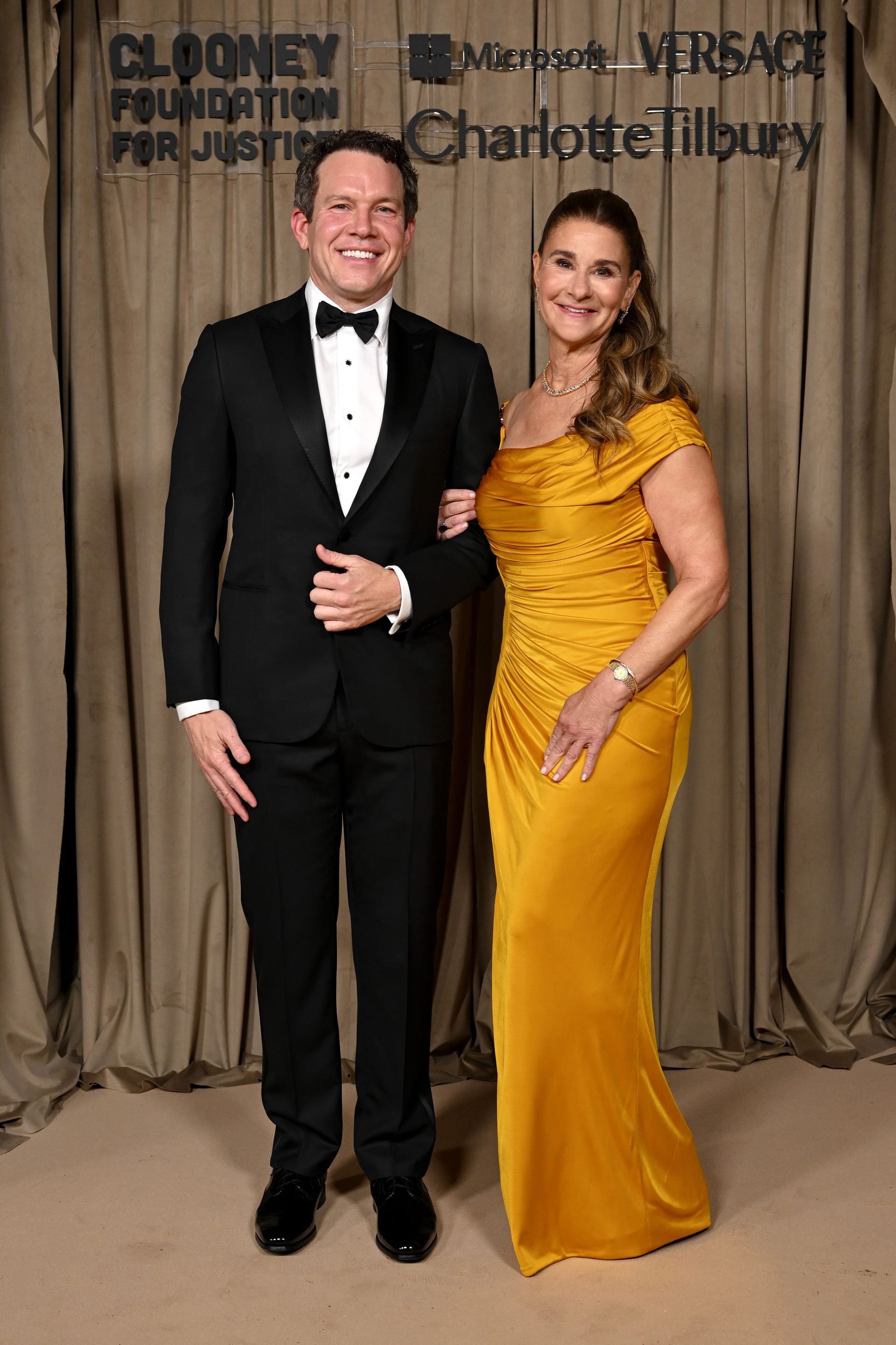 Philip Vaughn und Melinda French Gates: Sie strahlten in London über das ganze Gesicht.