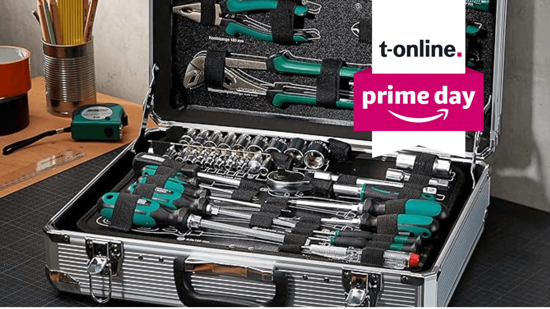 Mit dem heutigen Angebot erhalten Sie den 108-teiligen Werkzeugkoffer zum Schnäppchenpreis. Mit dem heutigen Angebot erhalten Sie den 108-teiligen Werkzeugkoffer zum Schnäppchenpreis.