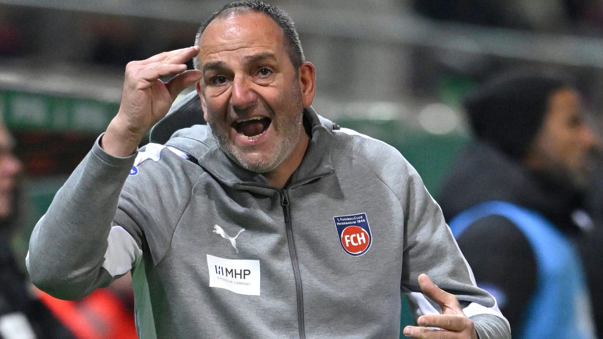 DFB-Pokal: Heidenheim-Trainer Frank Schmidt sauer über Elfmeterpfiff