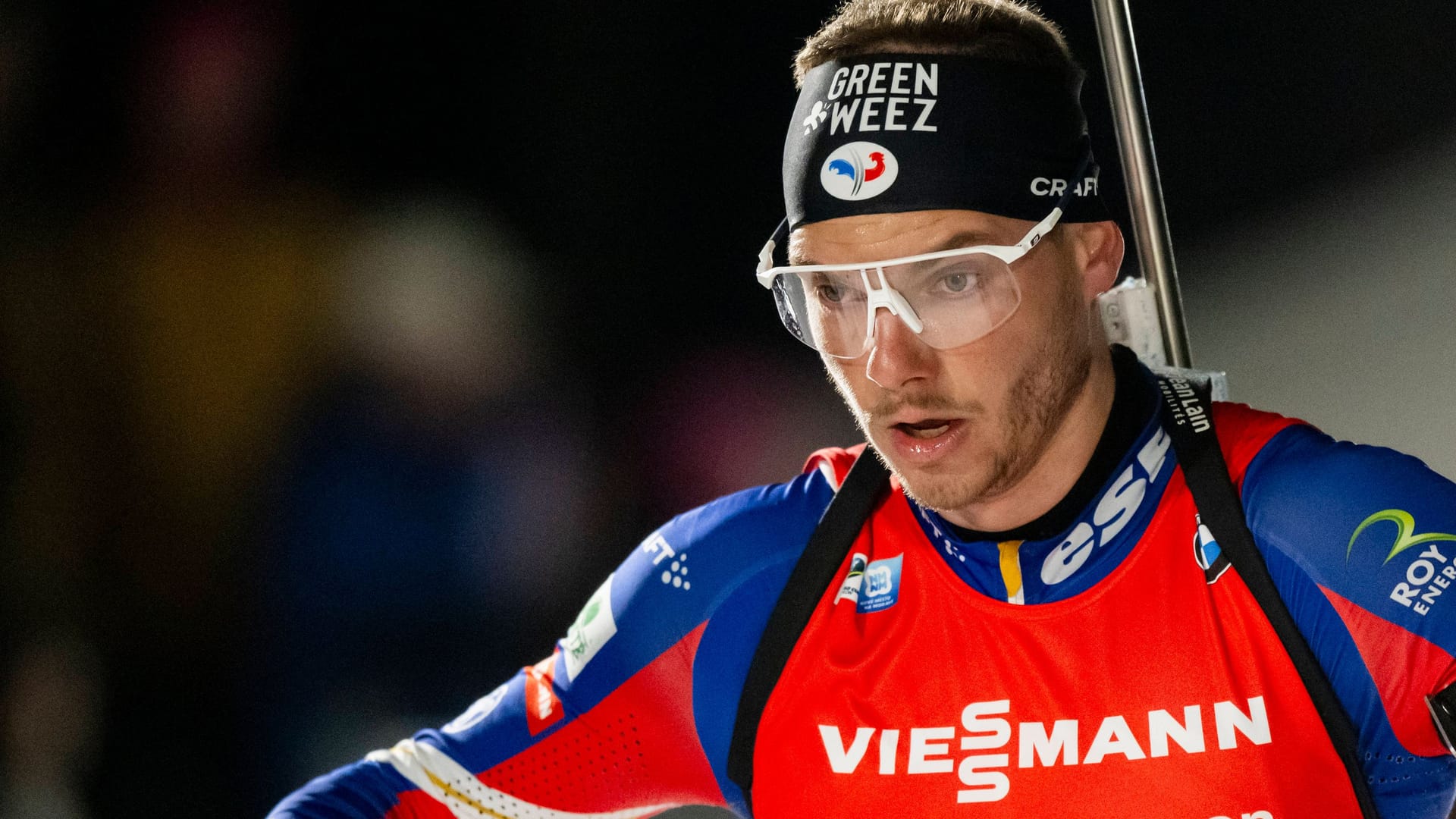 Émilien Jacquelin: Er gewann 2021 WM-Gold in der Verfolgung. Émilien Jacquelin: Er gewann 2021 WM-Gold in der Verfolgung.