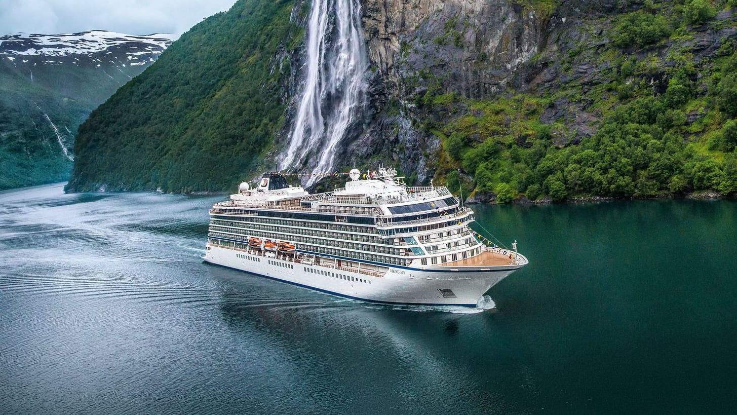 Die "Viking Libra" ist ein nahezu identisches Schwesterschiff der Viking-Hochseeflotte (im Bild: "Viking Sky"). Die Besonderheit wird in ihrem Wasserstoffantrieb liegen. Die "Viking Libra" ist ein nahezu identisches Schwesterschiff der Viking-Hochseeflotte (im Bild: "Viking Sky"). Die Besonderheit wird in ihrem Wasserstoffantrieb liegen.