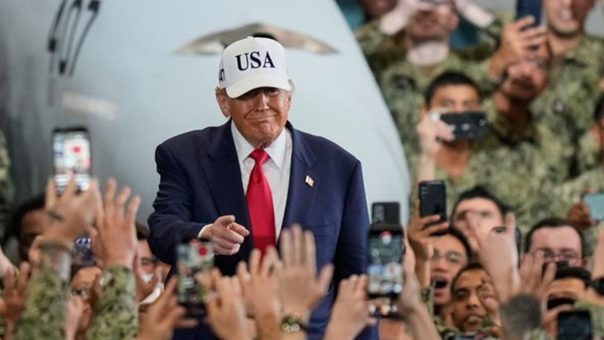 Trump: US-Matrosen werden Feinde "zerstören, zerschmettern, auslöschen"