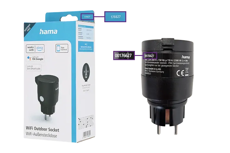 Die Artikelnummer finden Sie an diesen Stellen.