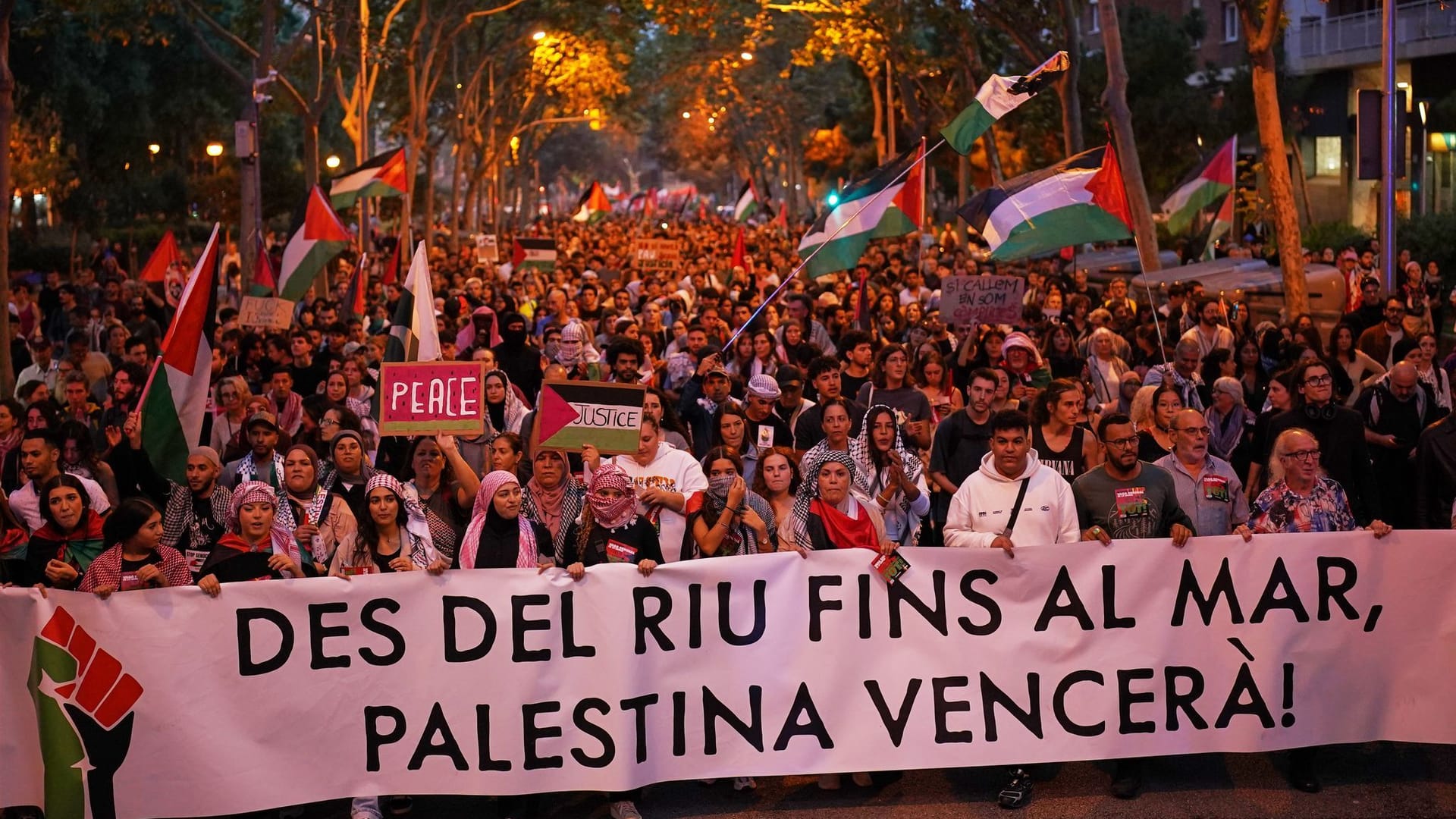 Medienberichten zufolge beteiligten sich in Spanien vor allem Studenten an den Protesten gegen Israel und Solidaritätskundgebungen für Palästinenser.
