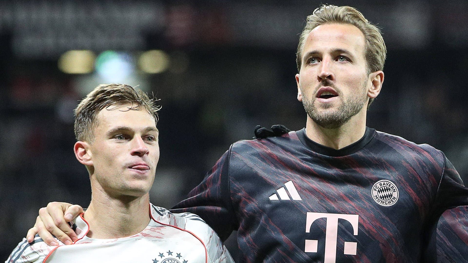 Harry Kane (r.) neben Joshua Kimmich: Der Engländer wechselte 2023 nach München. Harry Kane (r.) neben Joshua Kimmich: Der Engländer wechselte 2023 nach München.