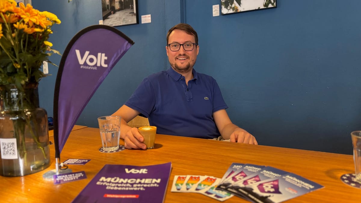 Kommunalwahlen 2026: Volt-Politiker Felix Sproll will Münchner OB werden