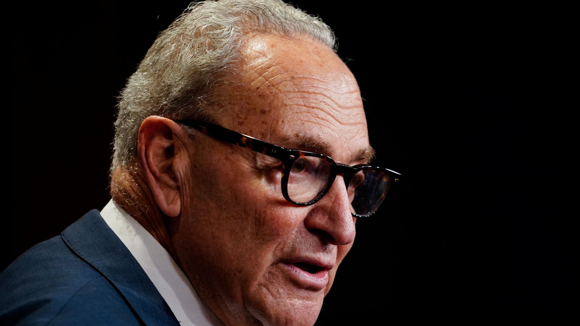 Demokratischer Minderheitsführer im Senat, Chuck Schumer: Dieses Mal wählt er die Blockade (Archivbild). Demokratischer Minderheitsführer im Senat, Chuck Schumer: Dieses Mal wählt er die Blockade (Archivbild).