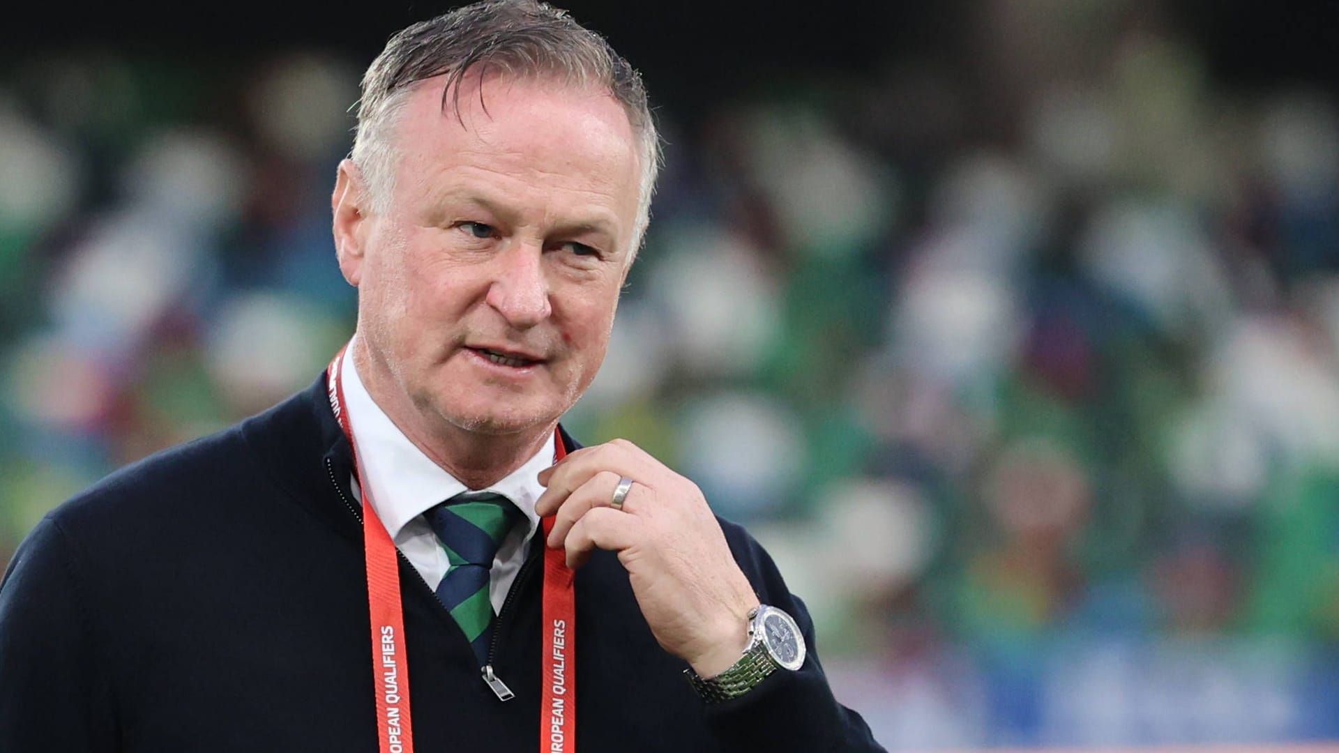 Michael O'Neill: Der Nationaltrainer Nordirlands fand die Leistung seines Teams im zweiten Durchgang "großartig".