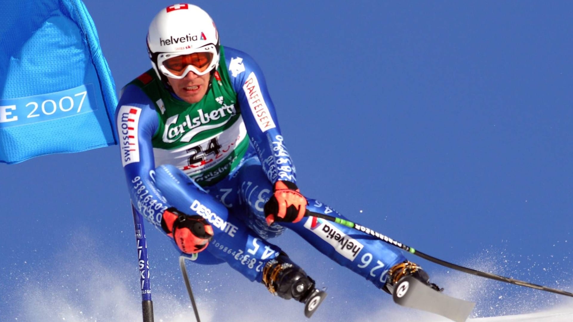 Bruno Kernen bei einem Wettbewerb in Schweden vor 18 Jahren: Der Schweizer beendete 2007 seine Karriere.