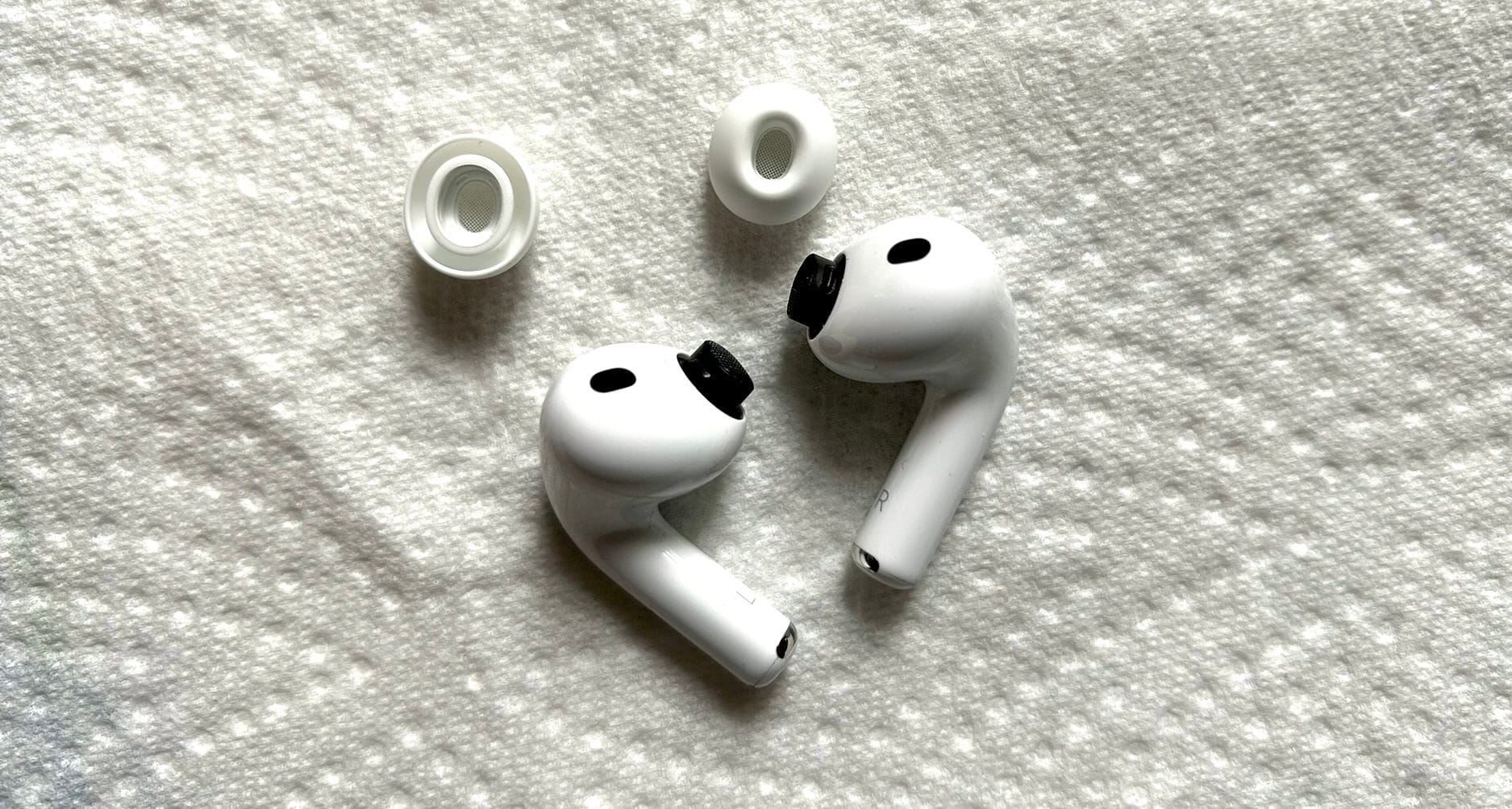 Die Kopfhörer sollten am besten auf einem Küchentuch trocknen.