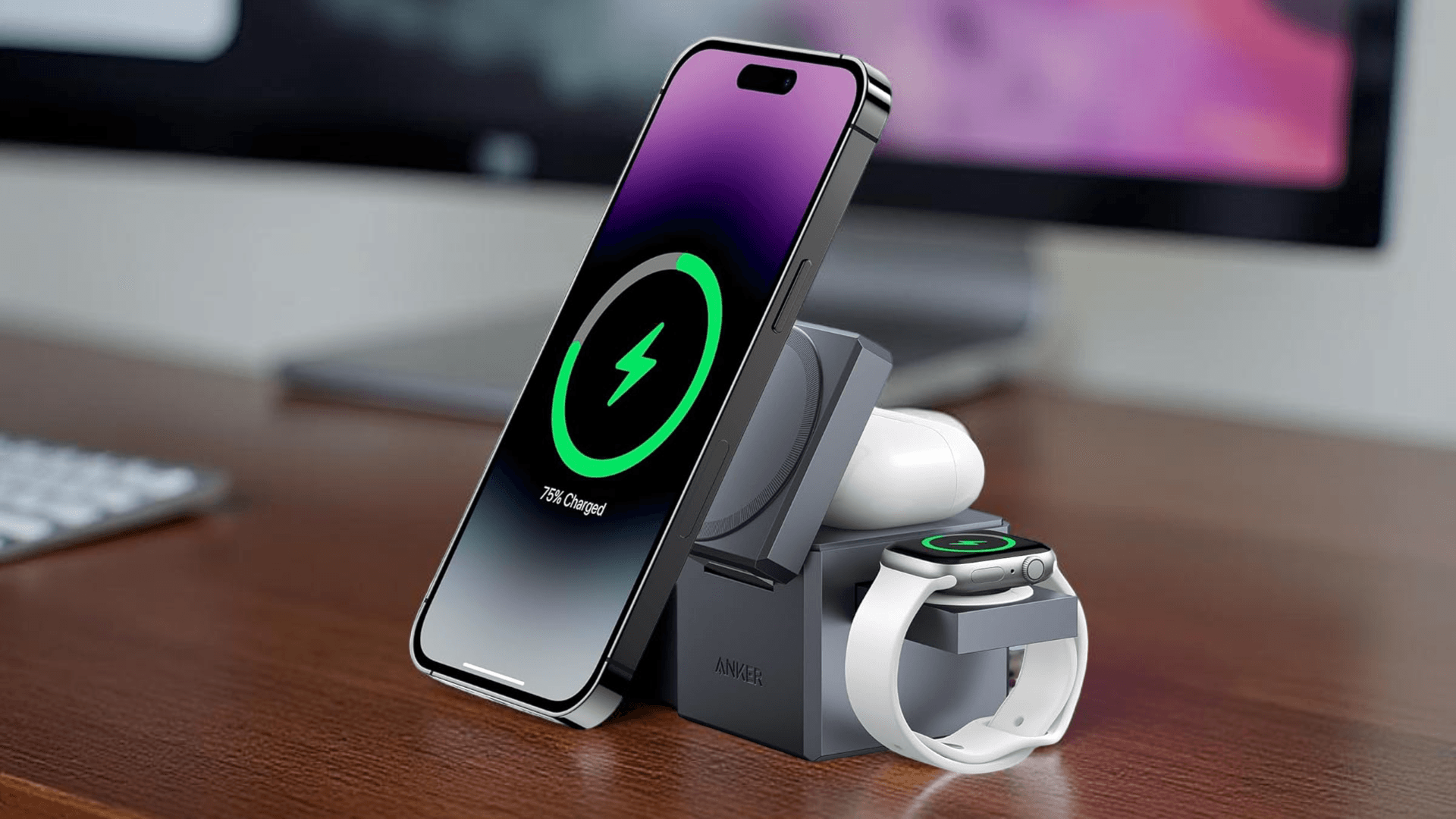 Die 3-in-1-Ladestation von Anker gibt es heute bei Amazon so günstig wie nie. Die 3-in-1-Ladestation von Anker gibt es heute bei Amazon so günstig wie nie.