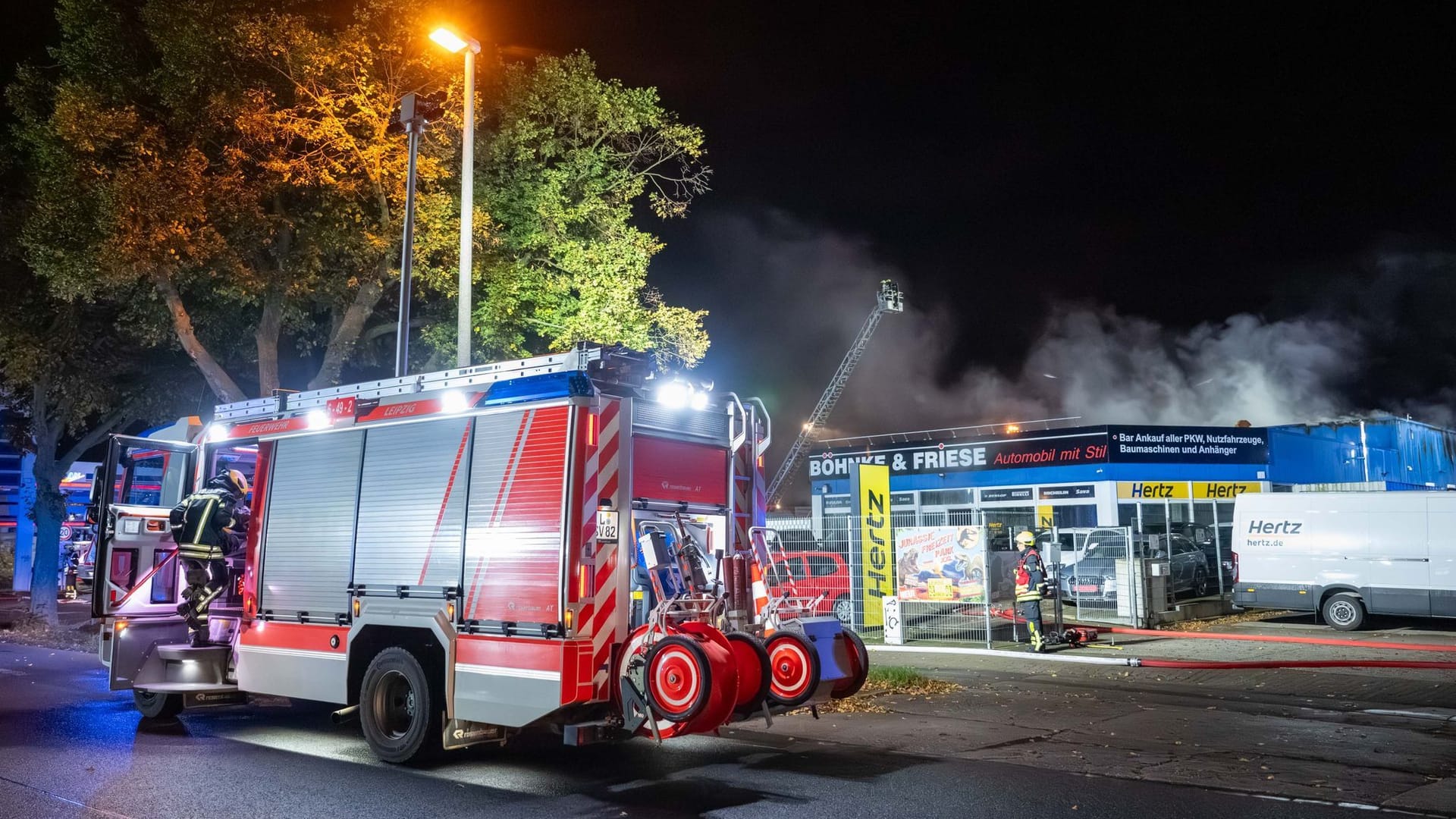 Feuerwehr-Großeinsatz im Leipziger Osten