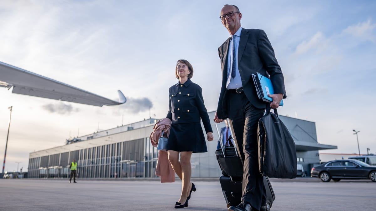 Merz besucht Erdogan - mit Ehefrau Charlotte