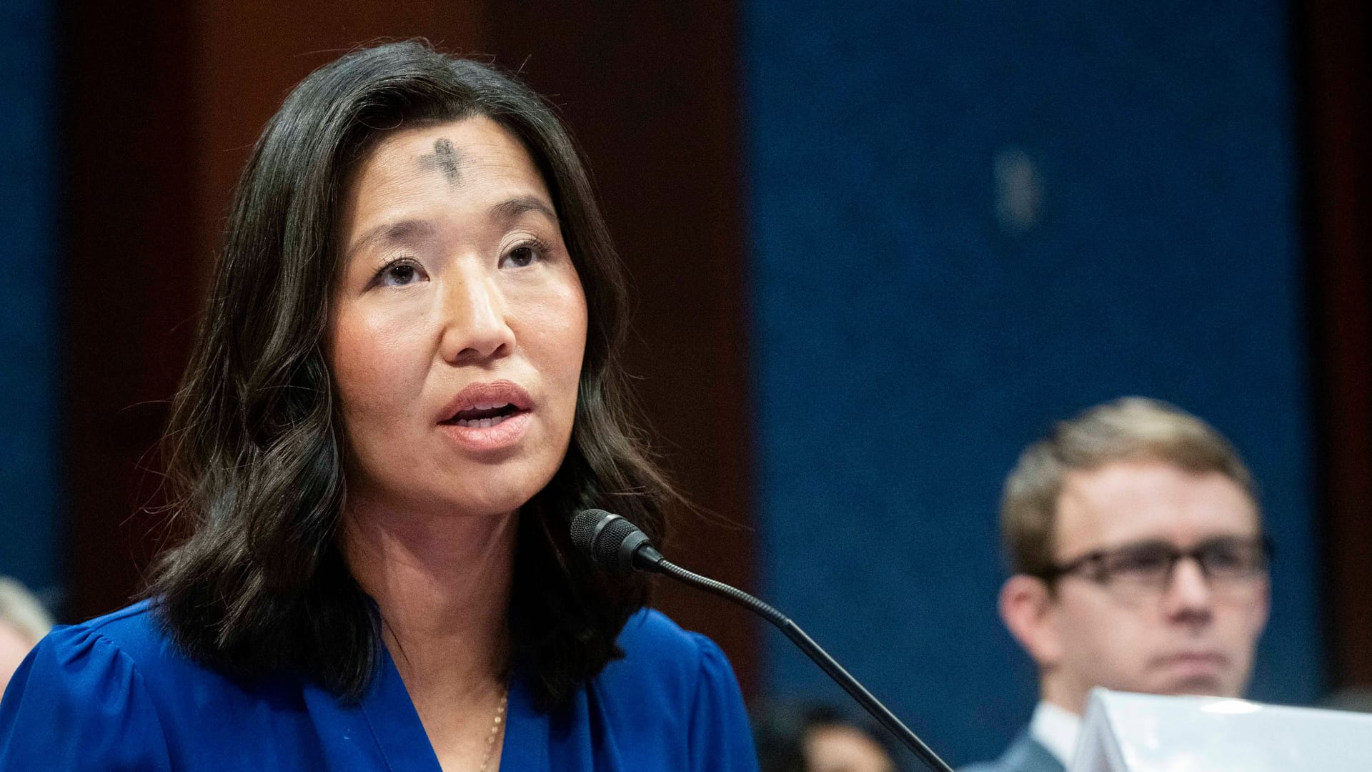 Michelle Wu: Sie ist siet 2021 die Bürgermeisterin von Boston. Michelle Wu: Sie ist siet 2021 die Bürgermeisterin von Boston.