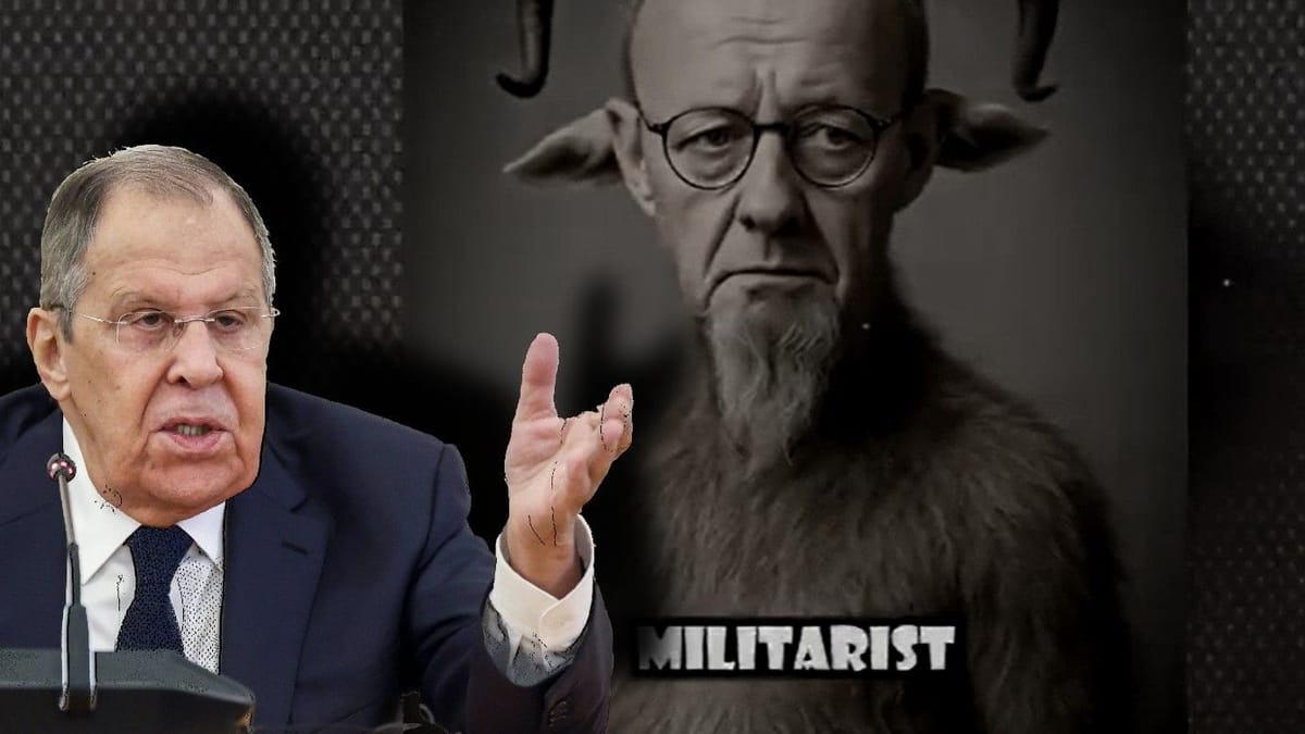 Ruska propaganda prikazuje Friedricha Merza kot nacističnega Satana