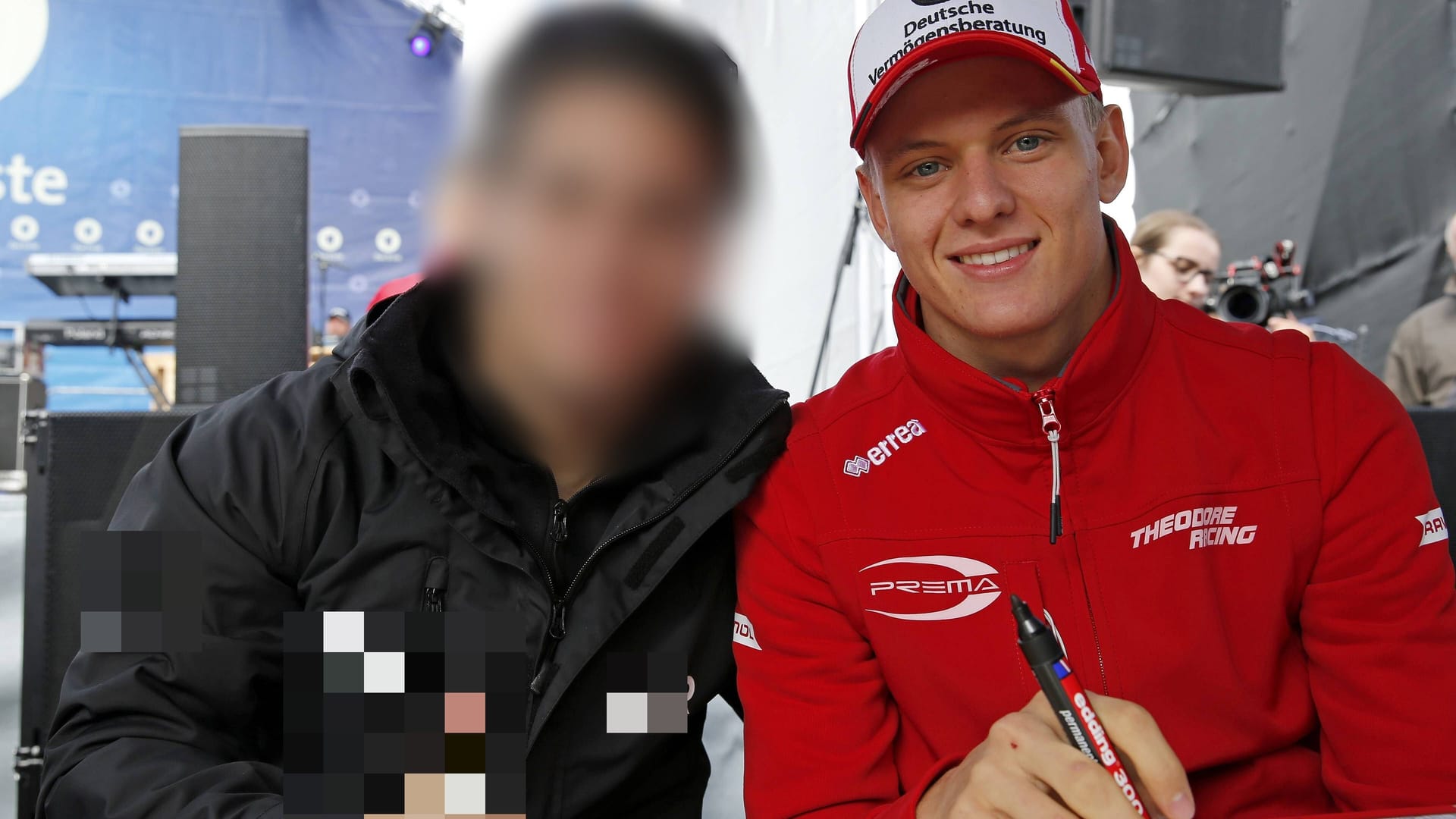 Mick Schumacher und der Beschuldigte (links): Die beiden sollen früher befreundet gewesen sein.